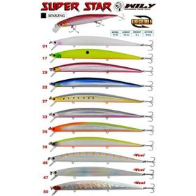 Wily Sinking Süper Star 36 gr 18.5 cm Renk: 50 Maket Balık