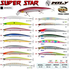 Wily Sinking Süper Star 36 gr 18.5 cm Renk: 56 Maket Balık