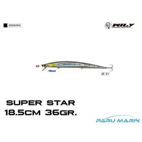 Wily Sinking Süper Star 36 gr 18.5 cm Renk: 60 Maket Balık