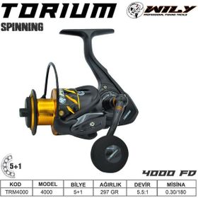 Wily Torium 4000FD 5+1 BB Spin Olta Makinesi