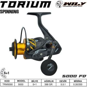 Wily Torium 5000FD 5+1 BB Spin Olta Makinesi