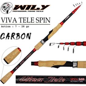 Wily Viva 240 cm 7-28 gr Tele Spin Kamış