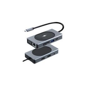 Winex 9in1 Usb Type-c Hub 15 Watt Kablosuz Şarj Aleti