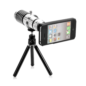 Winex İphone 5 - 5s,iphone 4 - 4s İçin Alüminyum 14x Optik Zoom Yakından Görüntü Çekme Dürbün