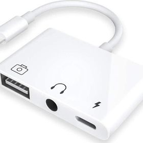 Winex Mobile 3 in 1 Lightning 3.5 mm Aux+Usb A Otg Lightning Şarj Adaptör Dönüştürücü