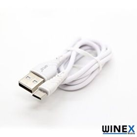 Winex Mobile 3A Beyaz CA60 USBA to Micro Data ve Hızlı Şarj Kablosu