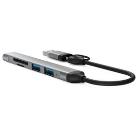 Winex Mobile 5 in 1 Usb A ve Type-C To Usb A 3.01 TF Sd Çoklayıcı Hub Adaptör