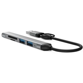 Winex Mobile 5 in 1 Usb A ve Type-C To Usb A 3.01 TF Sd Çoklayıcı Hub Adaptör