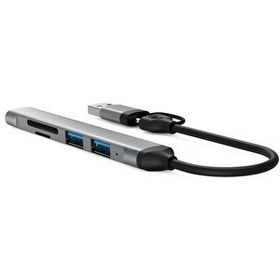 Winex Mobile 5 in 1 Usb A ve Type-C To Usb A 3.01 TF Sd Çoklayıcı Hub Adaptör