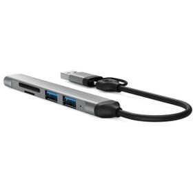 Winex Mobile 5 in 1 Usb A ve Type-C To Usb A 3.01 TF Sd Çoklayıcı Hub Adaptör