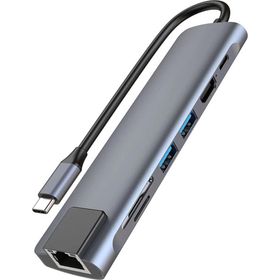 Winex Mobile 7 in 1 Usb Type C Hdmi Usb Ethernet Pd Girişli Hub Port Adaptör