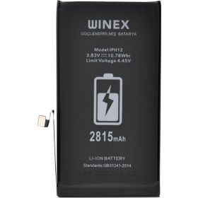 Winex Mobile iPhone 12 Güçlendirilmiş Premium Batarya