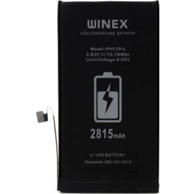 Winex Mobile iPhone 12 Pro Güçlendirilmiş Premium Batarya