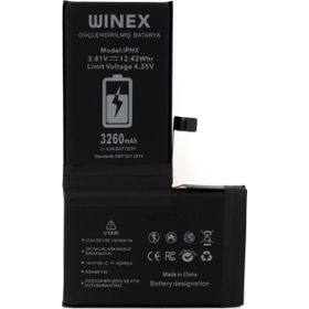 Winex Mobile iPhone X Güçlendirilmiş Premium Batarya
