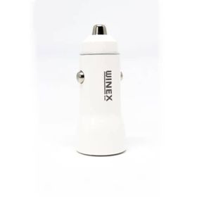 Winex Mobile W001 USB A Çift Çıkışlı 3.1A Beyaz Araç Şarj Aleti