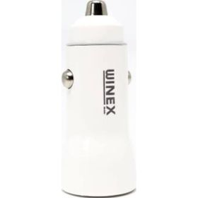 Winex Mobile W001 USB A Çift Çıkışlı 3.1A Beyaz Araç Şarj Aleti