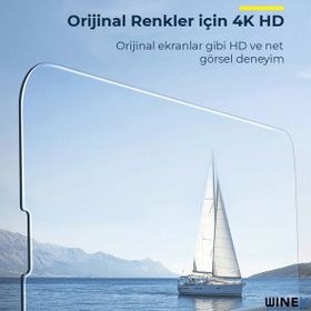 Winex Samsung Galaxy A8 2016 Sadece Ön Kılıflı Kesim Ekran Koruyucu Kaplama