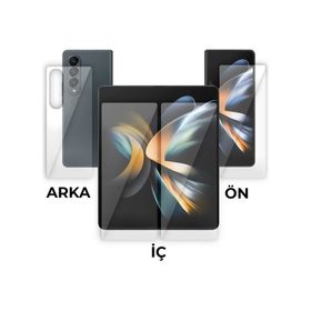 Winex Samsung Galaxy Z Fold 4 Sadece Ön Hayalet Kılıflı Kesim Ekran Koruyucu Kaplama