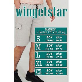 Wingetstar Gri Kargo Cepli Erkek Şort