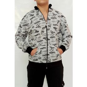 Wingetstar Gri Yazılı Desen Erkek Sweatshirt