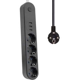 Winnboss 3402 3 USB 4 Priz Akım Korumalı Priz