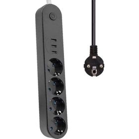 Winnboss 3402 3 USB 4 Priz Akım Korumalı Priz