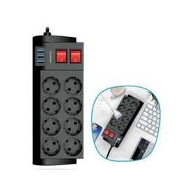 Winnboss 3411 8'li 2 mt Akım Korumalı Priz