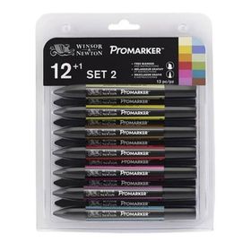 Winsor & Newton 1 12 Renk Promarker Grafik Kalem Set