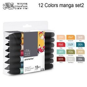 Winsor & Newton 12+1 Promarker Manga Seti