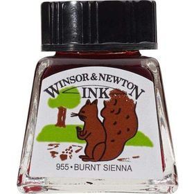 Winsor & Newton 14 ml 074 Burnt Sienna Ink Çini Mürekkebi
