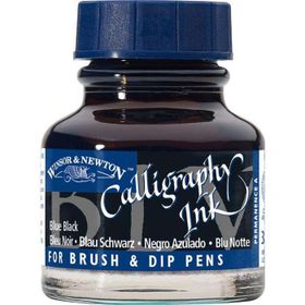 Winsor & Newton 30 ml Blue Black 34 Kaligrafi Mürekkebi