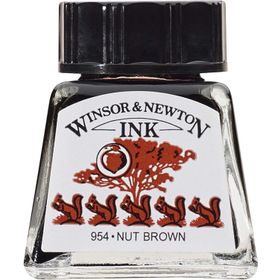 Winsor Newton 441 Nut Brown 14 ml Çizim Mürekkebi