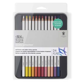 Winsor & Newton 490015 hassas sulu boya – Sanatçı boya kalemleri, set halinde, 24 canlı renk, yüksek kaliteli sanatçı pigmentleri, çok katmanlı boyama, yüksek renk parlaklığı