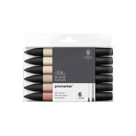 Winsor & Newton 5743907 Tones 1 6'lı Promarker Skin Set