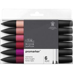 Winsor & Newton 5796600 Set Red Tones Set 6'lı Kırmızı Tonlar Promarker