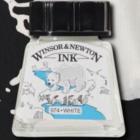 Winsor Newton 702 White Çini Çizim Mürekkebi