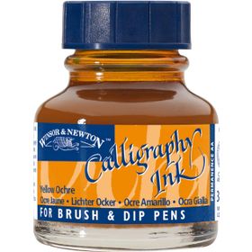 Winsor Newton 744 Yellow Ochre 30 ml Kaligrafi Mürekkebi