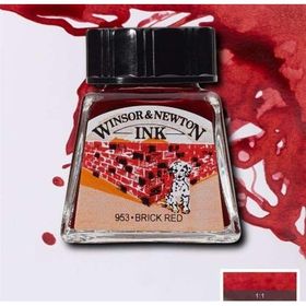 Winsor & Newton 9379 14 ml Brick Red Çini Mürekkebi