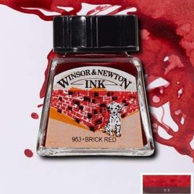 Winsor & Newton 9379 14 ml Brick Red Çini Mürekkebi