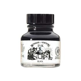 Winsor & Newton 9397 30 ml Black Çini Mürekkebi