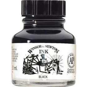 Winsor & Newton 9397 30 ml Black Çini Mürekkebi