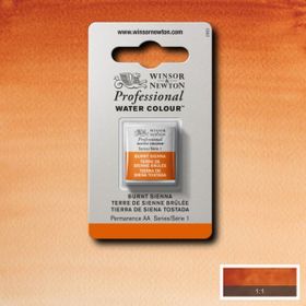 Winsor Newton Burnt Sienna 074S.1 Yarım Tablet Sulu Boya