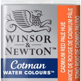 Winsor Newton Cadmium Red Pale Hue 103 Yarım Tablet Sulu Boya