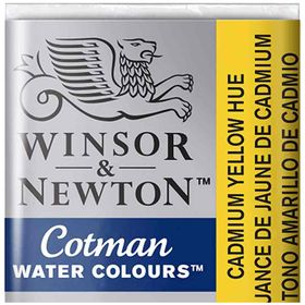 Winsor Newton Cadmium Yellow Hue 109 Yarım Tablet Sulu Boya