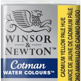 Winsor Newton Cadmium Yellow Pale Hue 119 Yarım Tablet Sulu Boya