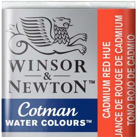 Winsor & Newton Cotman Cadmium Red Hue 95 Yarım Tablet Sulu Boya