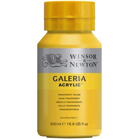Winsor Newton Galeria Transparent Yellow 653 500ml Akrilik Boya