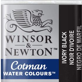Winsor Newton Ivory Black 331 Yarım Tablet Sulu Boya