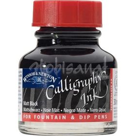 Winsor & Newton N:30 Matt Black Kaligrafi Mürekkebi
