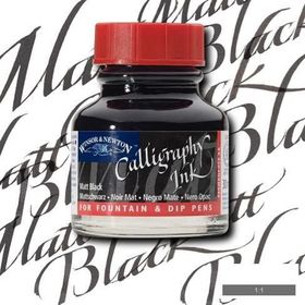 Winsor & Newton N:30 Matt Black Kaligrafi Mürekkebi